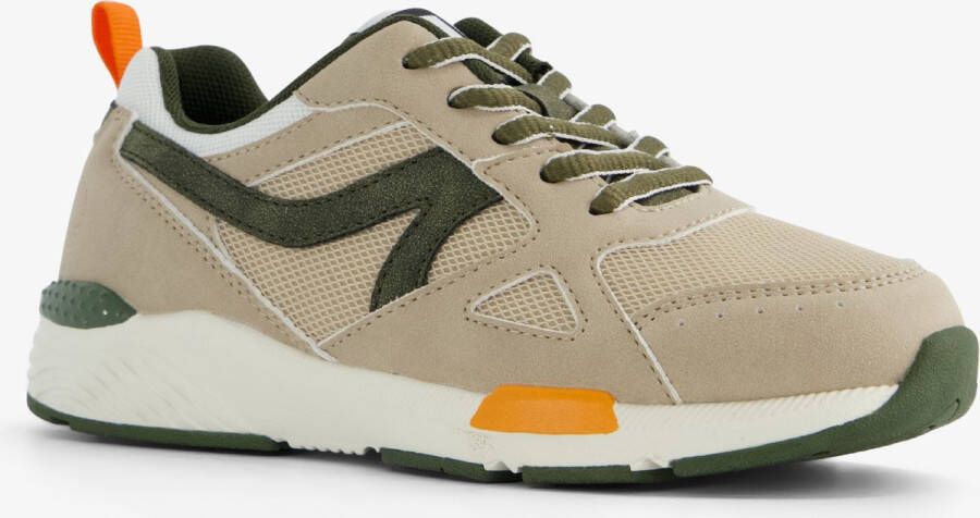 BLUE BOX jongens sneakers met legergroene details