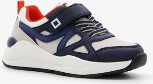 BLUE BOX jongens sneakers met oranje hiellus Blauw Uitneembare zool