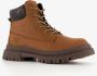 BLUE BOX jongens veterboots cognac bruin - Thumbnail 1