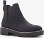 BLUE BOX lage dames chelsea boots zwart - Thumbnail 1