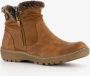 BLUE BOX lage gevoerde dames boots cognac Uitneembare zool - Thumbnail 1