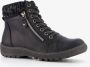 BLUE BOX lage gevoerde dames veterboots zwart Uitneembare zool - Thumbnail 1
