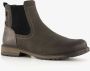 BLUE BOX leren heren chelsea boots grijs - Thumbnail 3