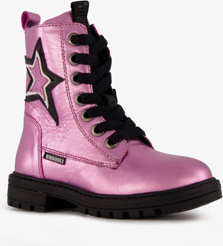 BLUE BOX meisjes biker boots zwart