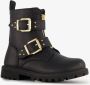 BLUE BOX meisjes biker boots zwart met studs Uitneembare zool - Thumbnail 1