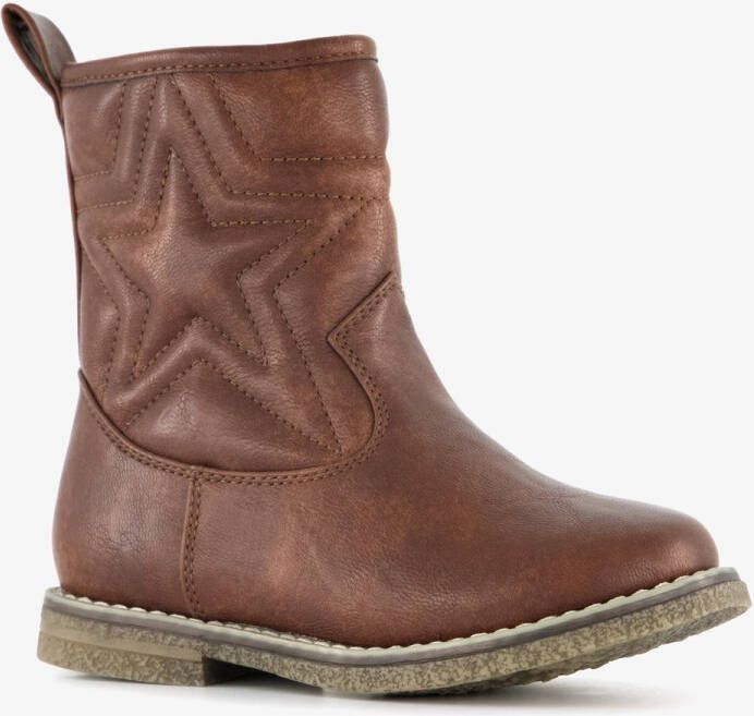 BLUE BOX meisjes boots met ster bruin