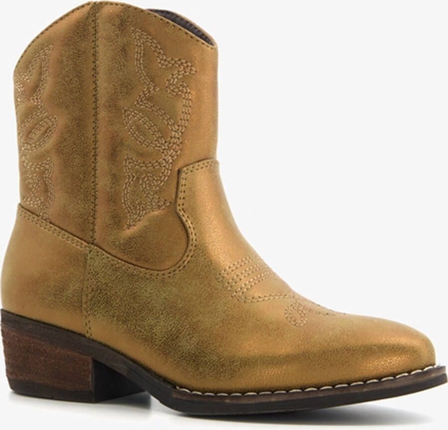 BLUE BOX meisjes cowboy western boots goudkleurig