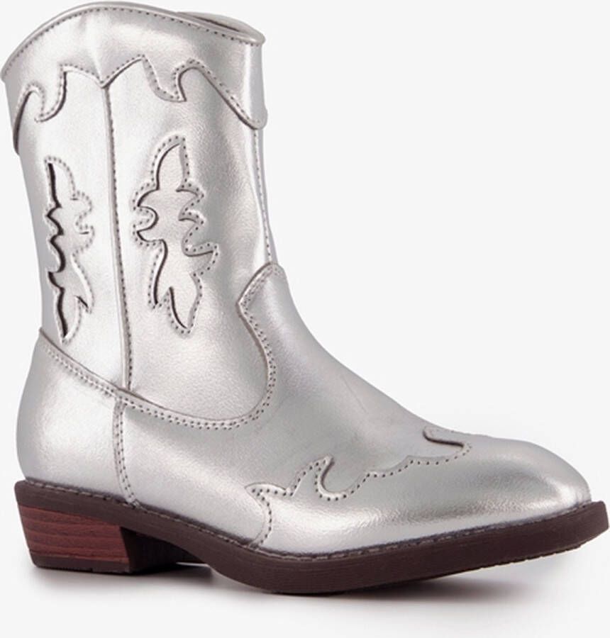BLUE BOX meisjes cowboy western boots zilveren metallic - Foto 1