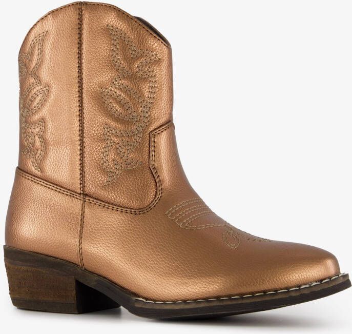 BLUE BOX meisjes cowboy western enkellaarsjes brons