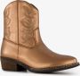BLUE BOX meisjes cowboy western enkellaarsjes brons - Thumbnail 1