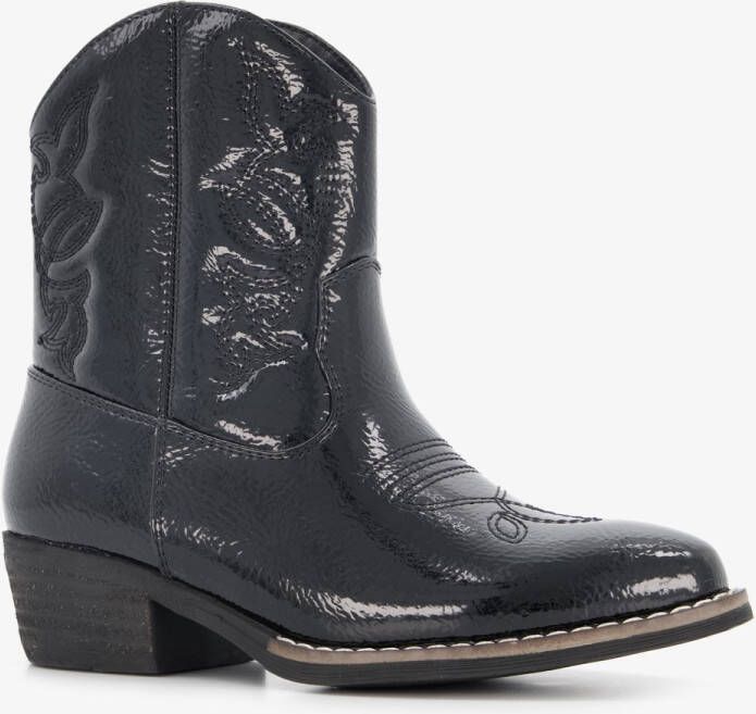 BLUE BOX meisjes cowboylaarsjes zwart lak