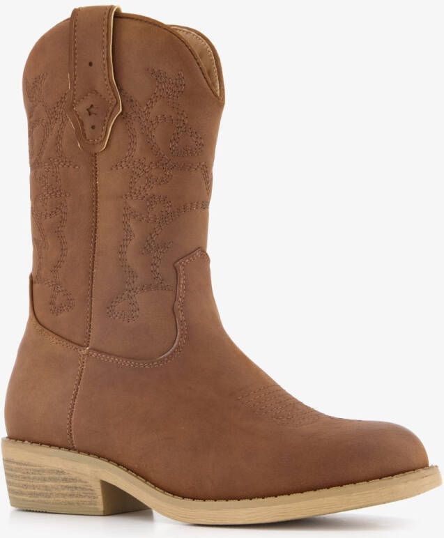BLUE BOX meisjes cowboylaarzen cognac