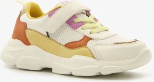 BLUE BOX meisjes dad sneakers wit geel Wit Uitneembare zool