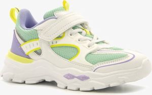 BLUE BOX meisjes dad sneakers wit mintgroen Wit Uitneembare zool