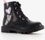 BLUE BOX meisjes lak veterboots zwart met glitters Uitneembare zool - Thumbnail 1