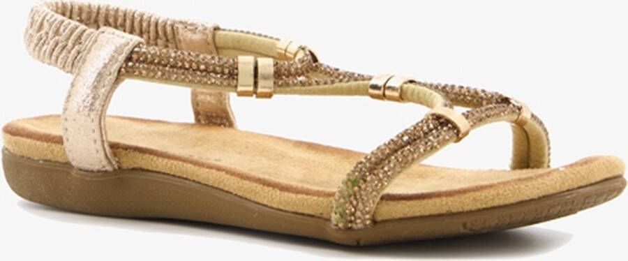 Blue Box meisjes sandalen goud met glitter - Foto 1