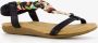 BLUE BOX meisjes sandalen met kralen Zwart - Thumbnail 5