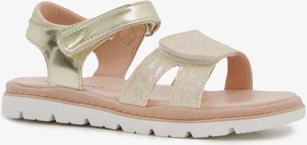 BLUE BOX meisjes sandalen met luipaardprint goud