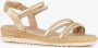 BLUE BOX Blue Bos meisjes sandalen met sleehakje goud - Thumbnail 1
