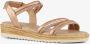 BLUE BOX Blue Bos meisjes sandalen met sleehakje rose goud - Thumbnail 1