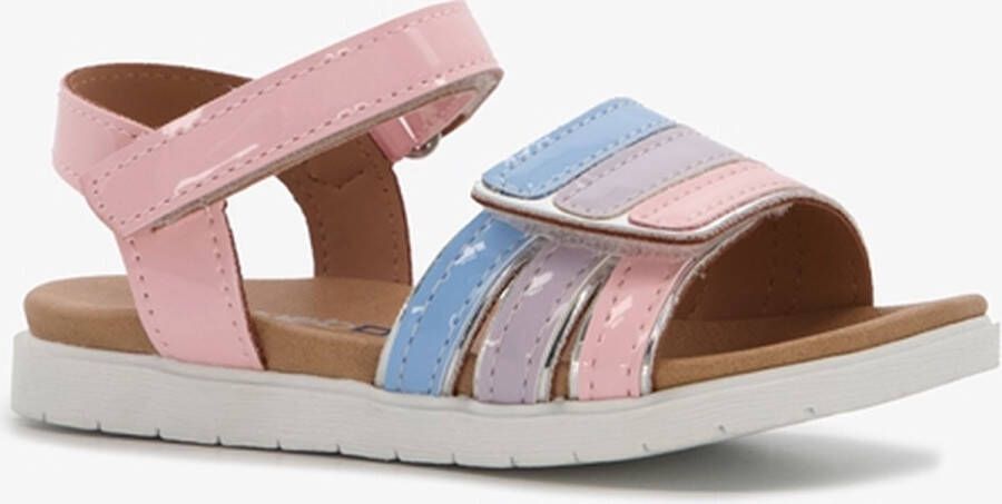 Blue Box meisjes sandalen roze met blauwe details