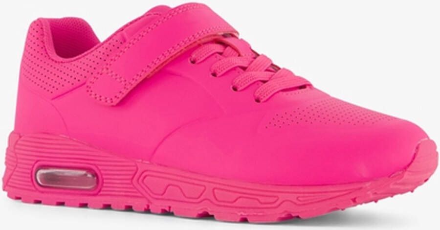 BLUE BOX meisjes sneakers fuchsia roze Echt leer