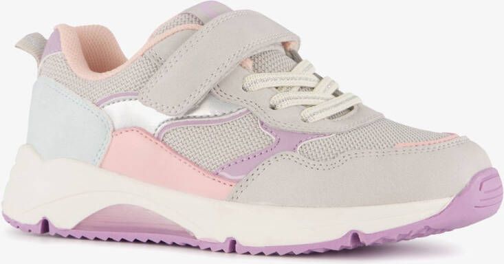 BLUE BOX meisjes sneakers grijs pastel Uitneembare zool