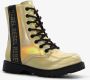 BLUE BOX meisjes veterboots goud zwart - Thumbnail 3