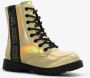 BLUE BOX meisjes veterboots goud zwart - Thumbnail 1