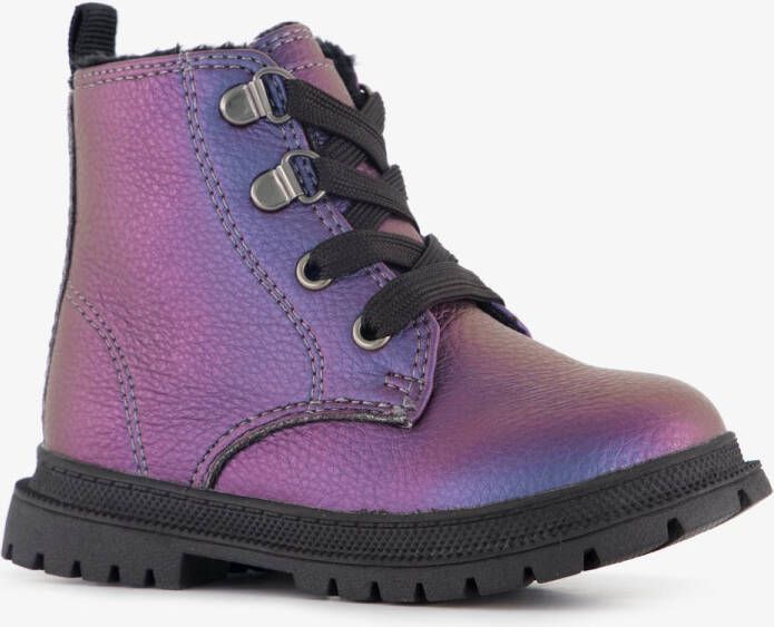 BLUE BOX meisjes veterboots roze paars Uitneembare zool