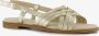 BLUE BOX metallic dames sandalen goud - Thumbnail 3