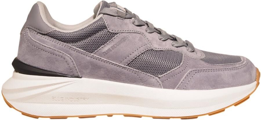 Blue Industry grijze suède heren sneakers Blue Jogger - Foto 4