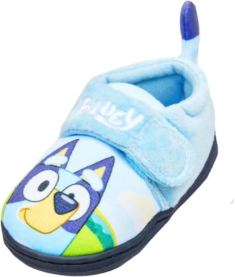 Bluey Kinderpantoffels met Klittenband Blauw