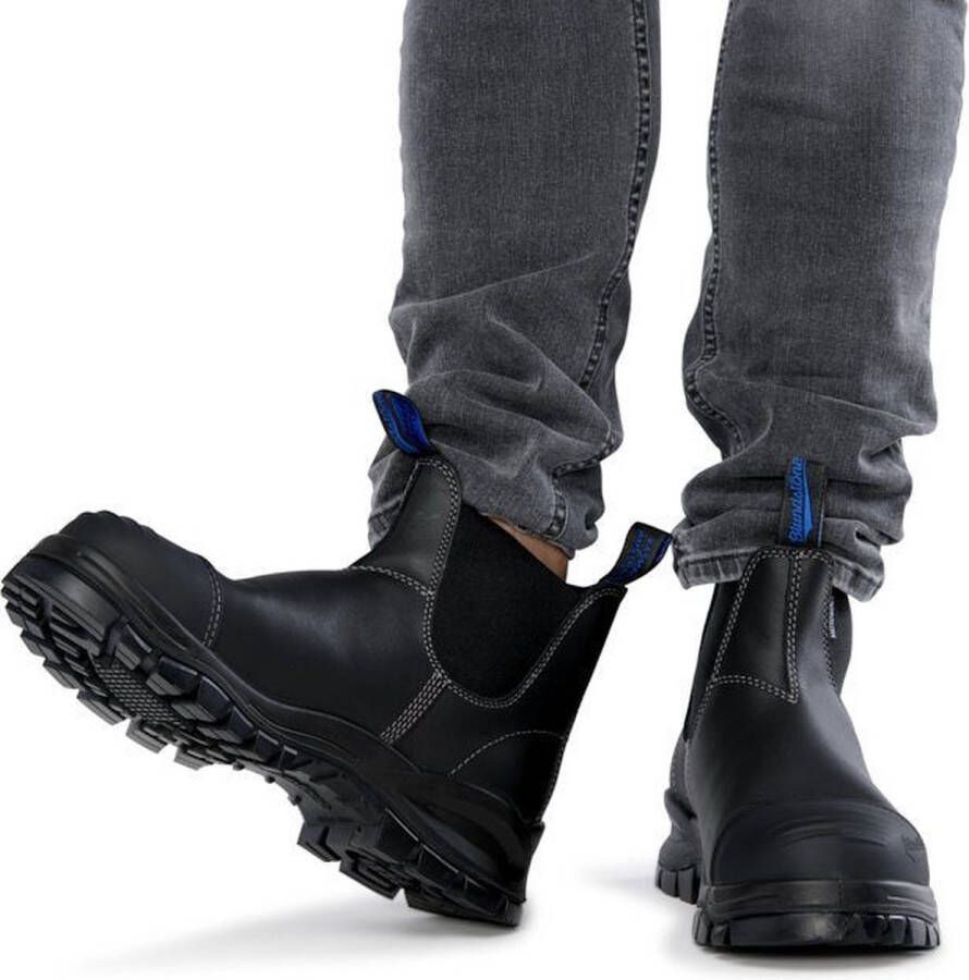Blundstone Stiefel Boots #910 Black Platinum Leather (Safety Series)-9.5UK
