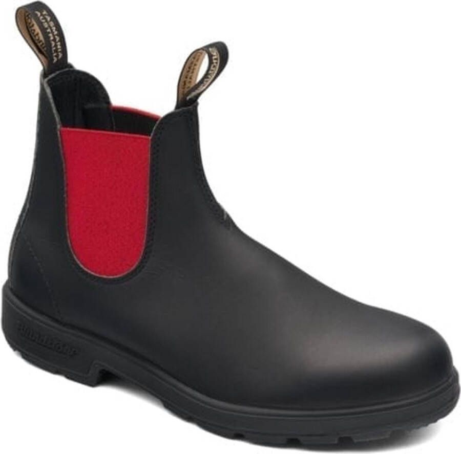 Blundstone Stiefel Boots #508 Voltan Leather Elastic (550 Series) Voltan Black Red-4.5UK