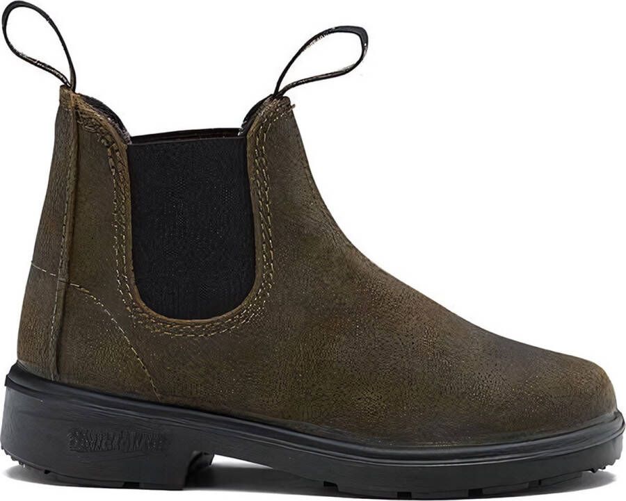 Blundstone Kid's #2496 Waxed Suede Hoge schoenen zwart - Foto 2