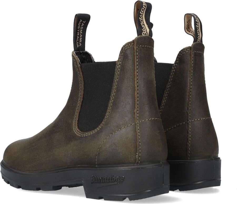 Blundstone Chelsea Laarzen Loop in Stijl met Dark Olive Breast Beatle El Side Boot Input Crust Groen Unisex - Foto 5