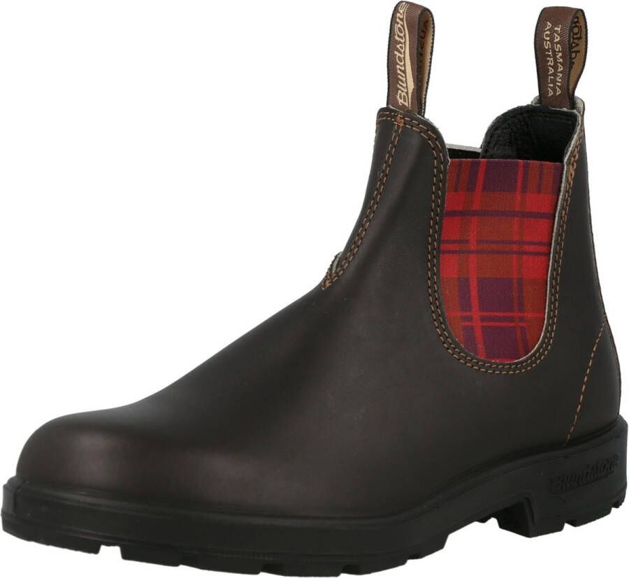 Blundstone Chelsea Stijl Enkellaarzen met Gekleurde Gestreepte Elastieken Black