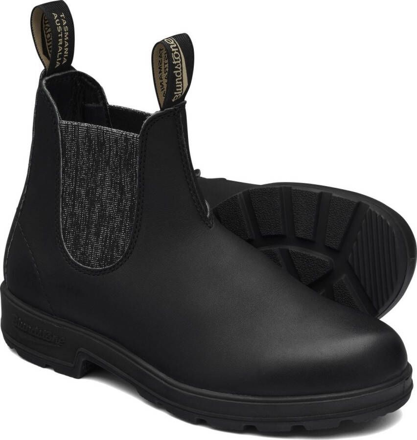Blundstone Damen Stiefel Boots #2032 Voltan Leather Elastic (500 Series) Black Silver Glitter-7.5UK