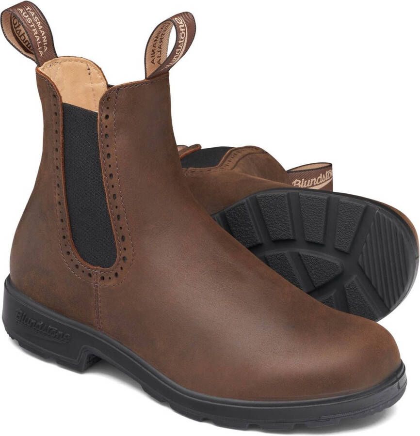 BLUNDSTONE Chelsea Boots Dames Women&apos;s High Top Maat: 41 5 Materiaal: Vegan Kleur: Bruin - Foto 2
