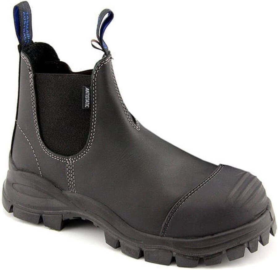 Blundstone Male Stiefel Boots #910 Black Platinum Leather (Safety Series)-10.5UK