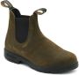 Blundstone Chelsea Laarzen Loop in Stijl met Dark Olive Breast Beatle El Side Boot Input Crust Green Unisex - Thumbnail 2