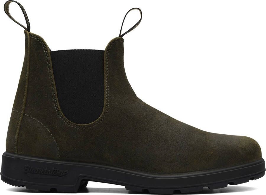 Blundstone Stiefel Boots #1615 Rub Suede (500 Series) Dark Olive -3UK