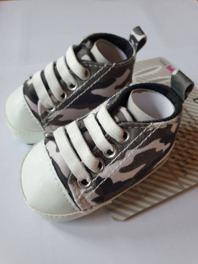 BOA-B Baby Schoentjes met Camouflage Print Soldaat