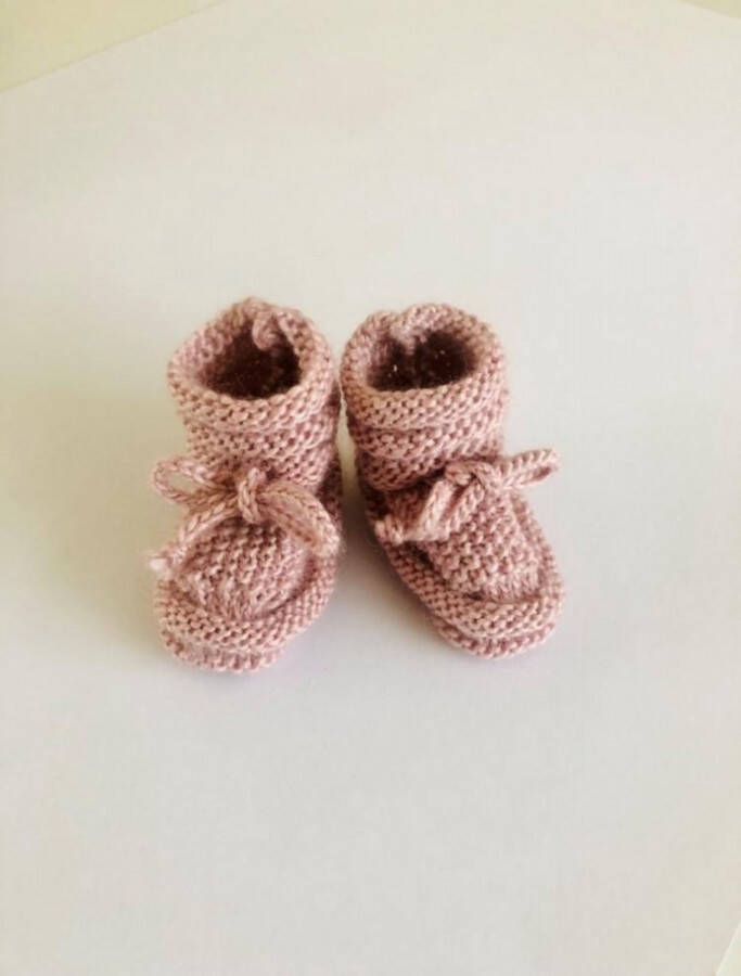 BOASTY | Baby handgebreide slofjes sokjes pantoffels baby & verzorging 0 12 maanden 11 cm unisex