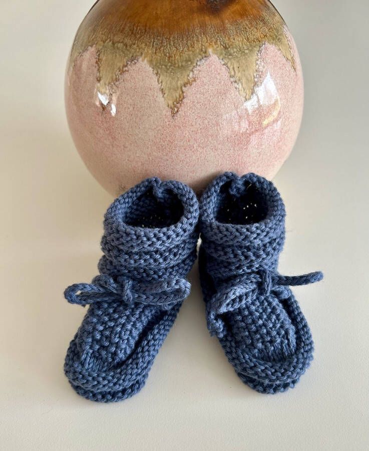 BOASTY mini | Baby handgebreide slofjes sokjes pantoffels baby & verzorging 0 12 maanden 11 cm zachte zool plain slofsokjes kinderen baby eerste babyschoentjes slofjes sinterklaas schoencadeautjes kerst