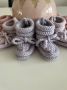 BOASTY mini | Baby handgebreide slofjes sokjes pantoffels baby & verzorging 0 12 maanden 11 cm zachte zool plain slofsokjes kinderen eerste babyschoentjes baby slofjes sinterklaas schoencadeautjes kerst - Thumbnail 2