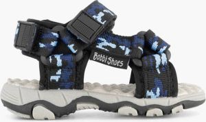 Bobbi-Shoes Donkerblauwe sandaal legerprint