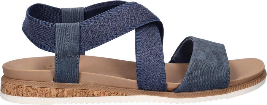 Bobs Desert Kiss Low dames sandaal Blauw