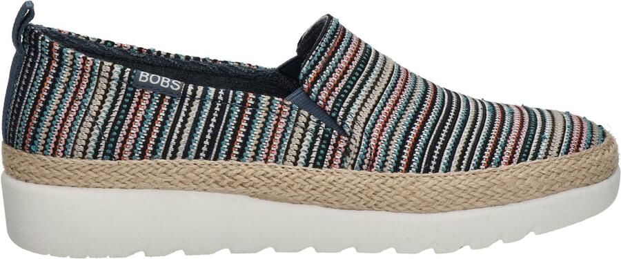 Bobs Flexpadrille dames espadrille Blauw multi